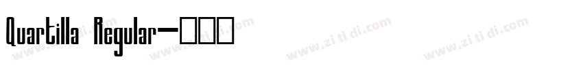 Quartilla Regular字体转换 Quartilla Regular字体转换